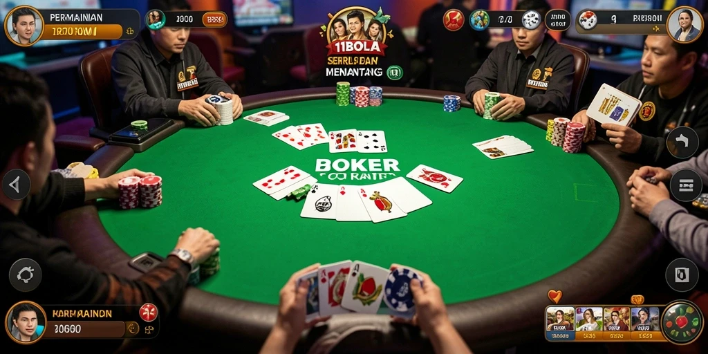 Screenshot 11BOLA menunjukkan keseruan bermain poker secara langsung.