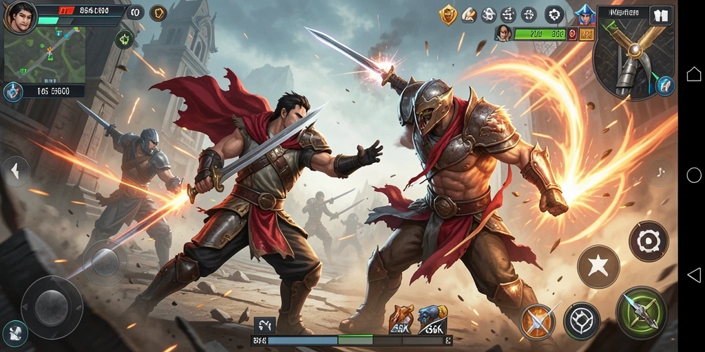 Tampilan gameplay seru dan penuh aksi di 66K.