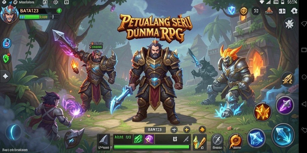 Screenshot dari gameplay BATA123 yang menampilkan aksi pertempuran RPG yang mendebarkan.