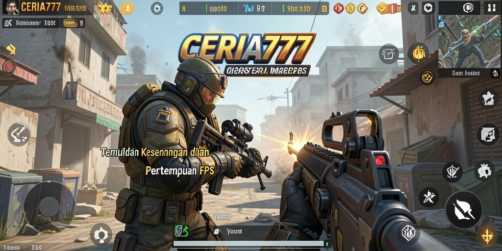 Screenshot CERIA777 yang menunjukkan aksi tembak-menembak yang seru.