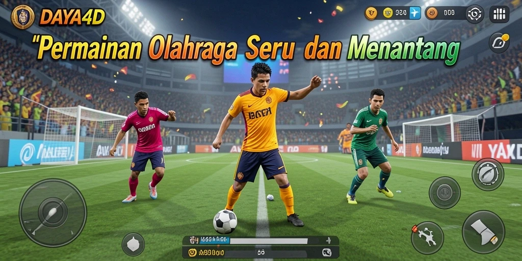 Screenshot dari gameplay intens olahraga di DAYA4D.
