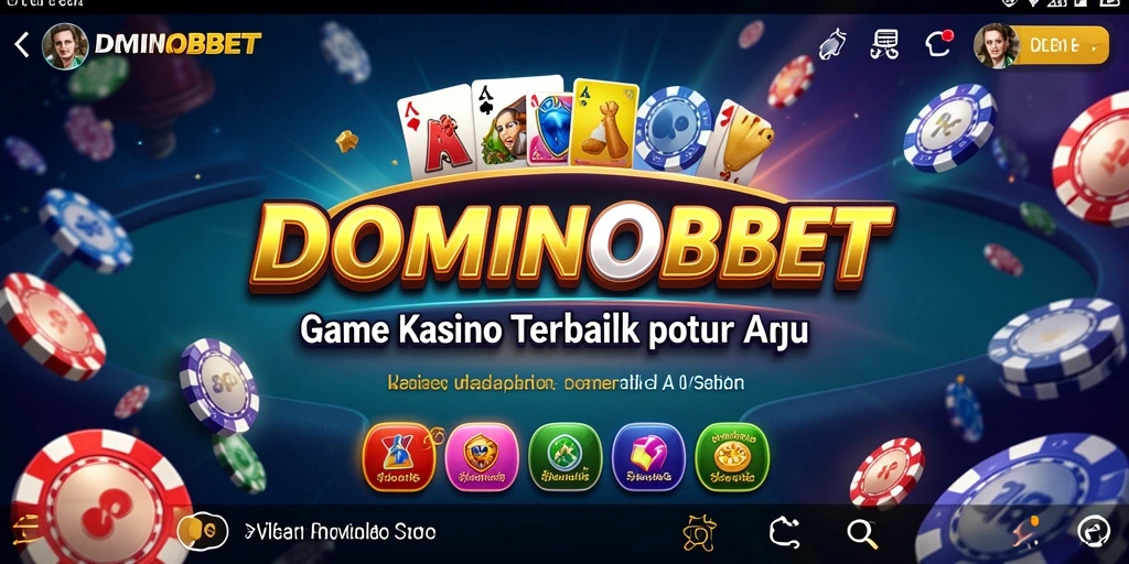 Screenshot gameplay seru dari DOMINOBET yang menunjukkan suasana Kasino.