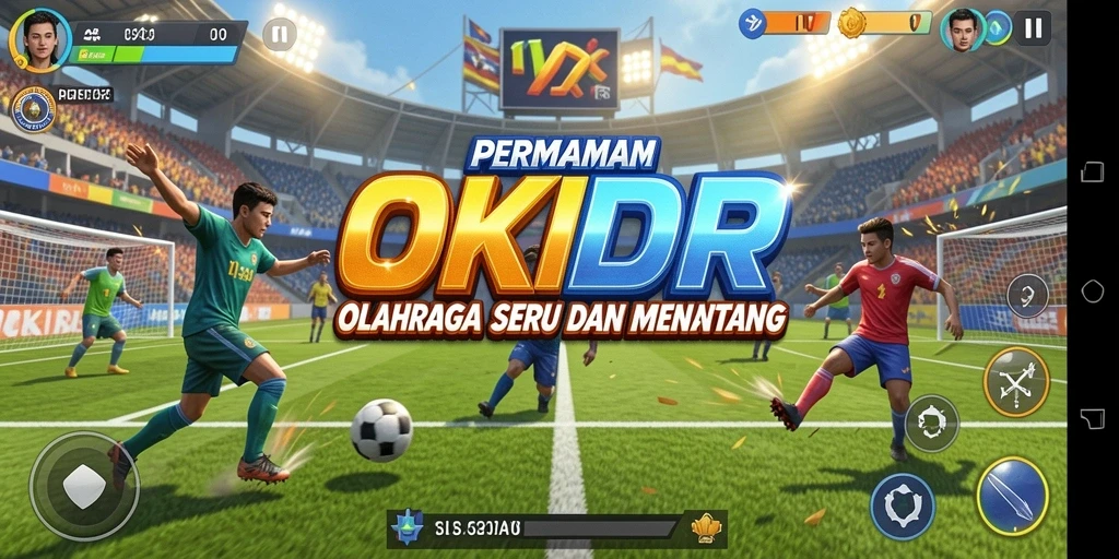 Gameplay seru yang menampilkan berbagai cabang olahraga dalam OKIDR.