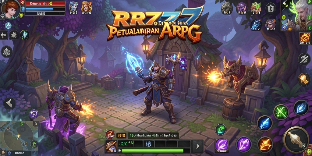 Gameplay seru dan mendebarkan dalam petualangan ARPG.
